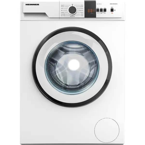 HEINNER Masina de spalat rufe Heinner HWM-VT0610CHD++, 6 kg, 1000 rpm, Clasa D, 15 programe, 5 trepte temperatura, Display digital, Blocare acces copii, Alb