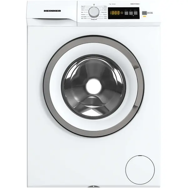 HEINNER Masina de spalat rufe Heinner HWM-VT1714KD++, 7 kg, 1400 rpm, Clasa D, Display digital, Blocare acces copii, Alb