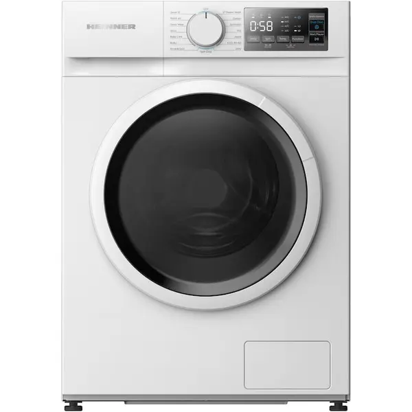 HEINNER Masina de spalat rufe slim Heinner HWM-M814IVSMNA+++, 8 kg, 1400 rpm, Clasa A, Motor inverter, Display digital, Blocare acces copii, Alb