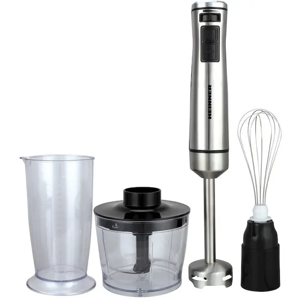 HEINNER Mixer vertical Heinner HHB-DC1000SSBK , 1000W, viteza variabila + turbo, tel, Tocator, Negru cu insertii inox