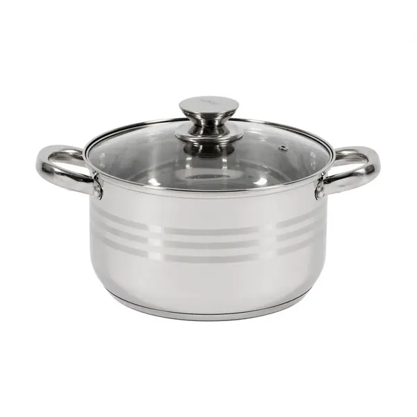 HEINNER Oala cu capac Heinner HR-HJ-045, 22 x 12.5 cm, 4.5 L, Inox