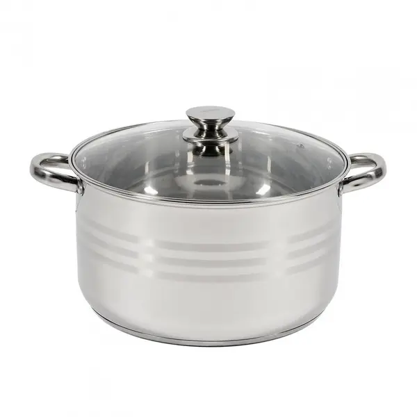 HEINNER Oala cu capac Heinner HR-HJ-12, 30 x 17 cm, 12 L, Argintiu