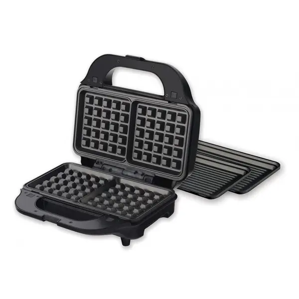 HEINNER Sandwich maker Heinner SM-2H900BKS, placi detasabile anti-adezive XL, 900W
