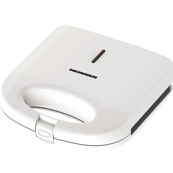 HEINNER Sandwich maker HEINNER SWAN SM-K750FGWH, 750w, capacitate: 2 sandwich-uri, placi antiadezive fixe tip grill, alb