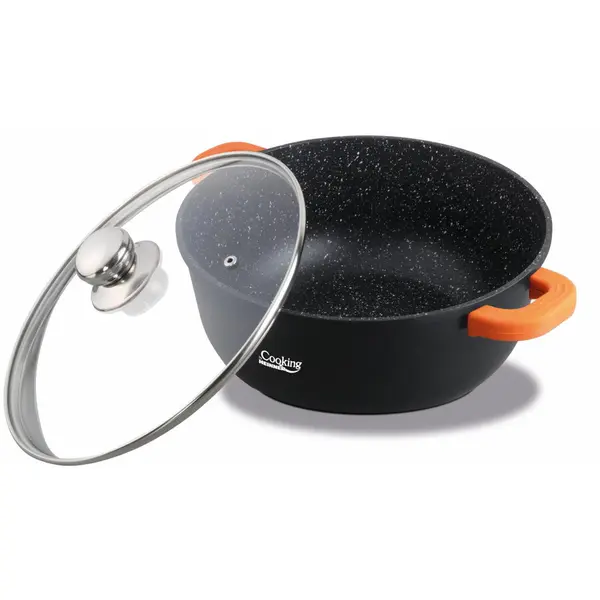 HEINNER Semioala aluminiu turnat Heinner HR-SCO-A0320A, 20 x 8.5 cm, 2.3 L, Negru