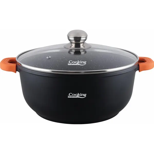 HEINNER Semioala aluminiu turnat Heinner HR-SCO-A0340A, 18.5 L, 40x17.5 cm, Negru