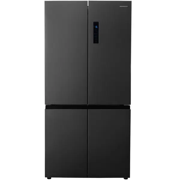 HEINNER Side by side multidoor Heinner HSBS-HM600MDNFDXE++, No frost, 600l, clasa E, compresor dual inverter, display touch, tehnologie inoxcool, compartiment convertibil frigider/congelator (-20℃~5℃), super freezing, Inox Negru