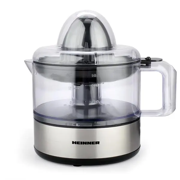 HEINNER Storcator de citrice Heinner Limme C300SS, 30W, 500ml, 2 conuri, filtru dublu, decoratii Inox