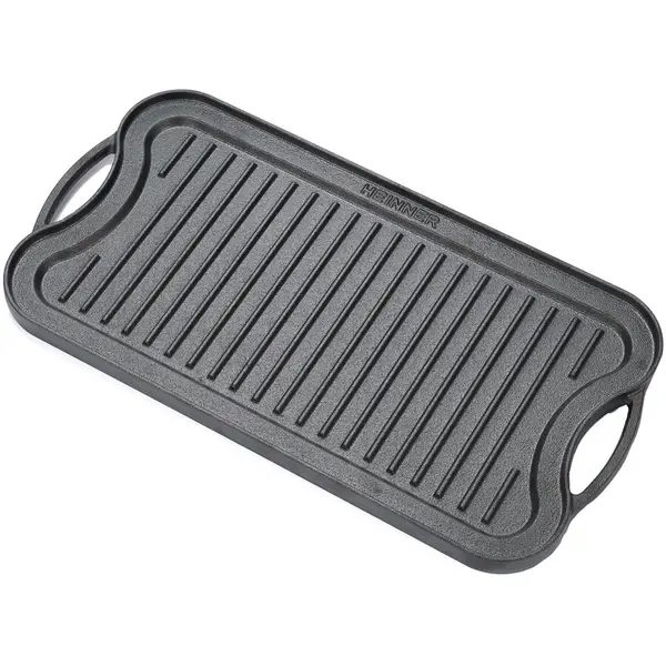 HEINNER Tava grill/plita Cooking by Heinner, fonta, inductie, 51 x 26 x 2.5 cm