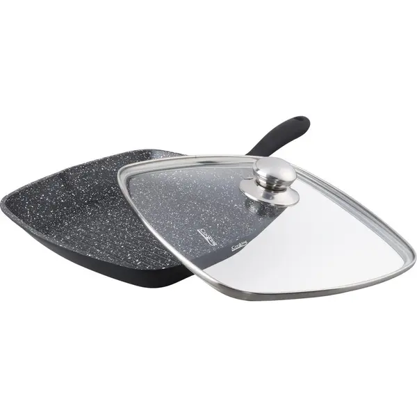 HEINNER Tigaie grill aluminiu Heinner HR-SCO-A0928A, 28 x 4.5 cm, Negru