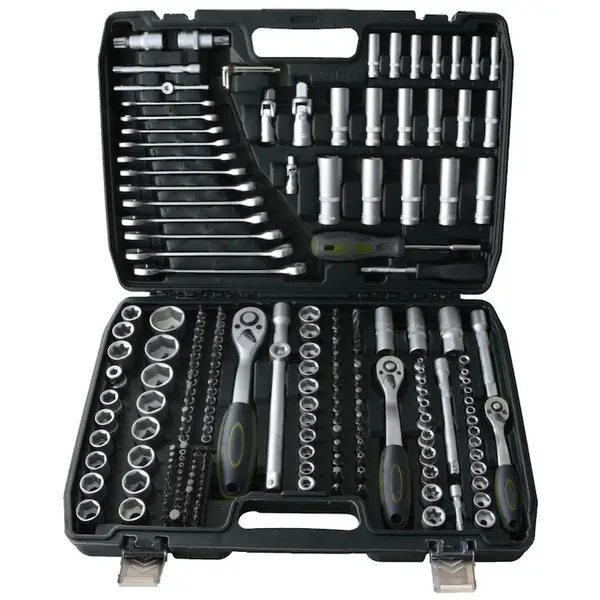 HEINNER Trusa scule 216 piese Heinner CTSM029, 1/4,3/8 si 1/2, material crom-vanadium, cutie depozitare si transport