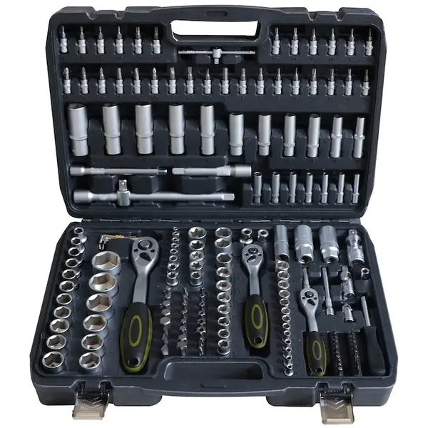 HEINNER Trusa scule multifunctionala 172 piese Heinner CTSM028, 1/4,3/8 si 1/2, material crom-vanadium, cutie depozitare si transport