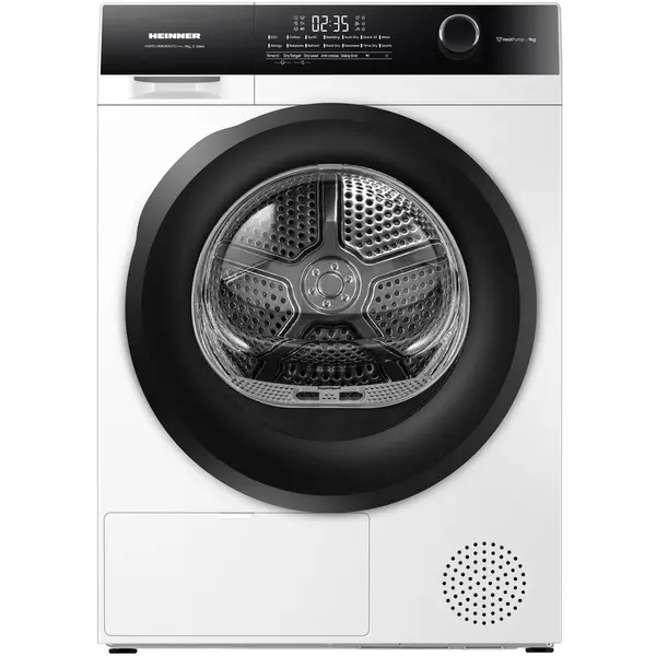 HEINNER Uscator de rufe cu pompa de caldura Heinner HHPD-HMK90IVFC+++, capacitate de incarcare 9 kg, Clasa energetica C, Motor inverter, Alb