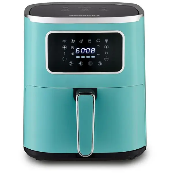 HEINRICH'S Set Air Fryer Heinrich's HFR 8216, 1450 W, 5 L, Verde, metal