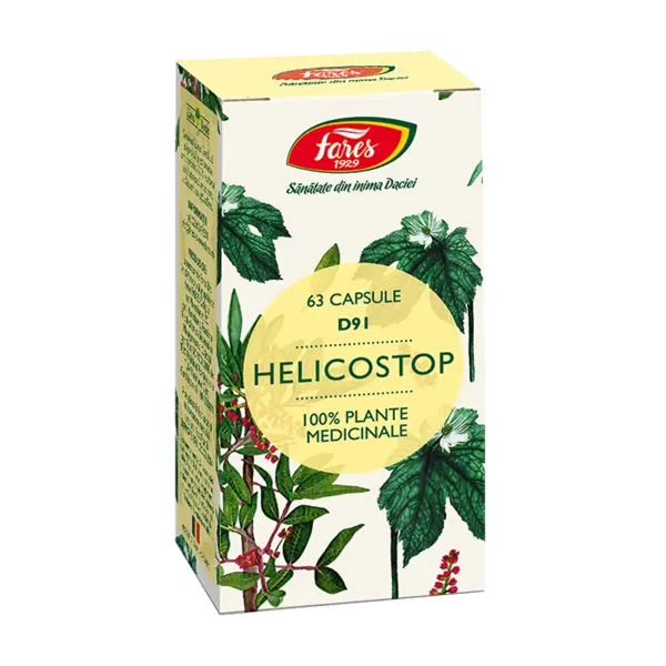 Helicostop, 63 capsule, Fares