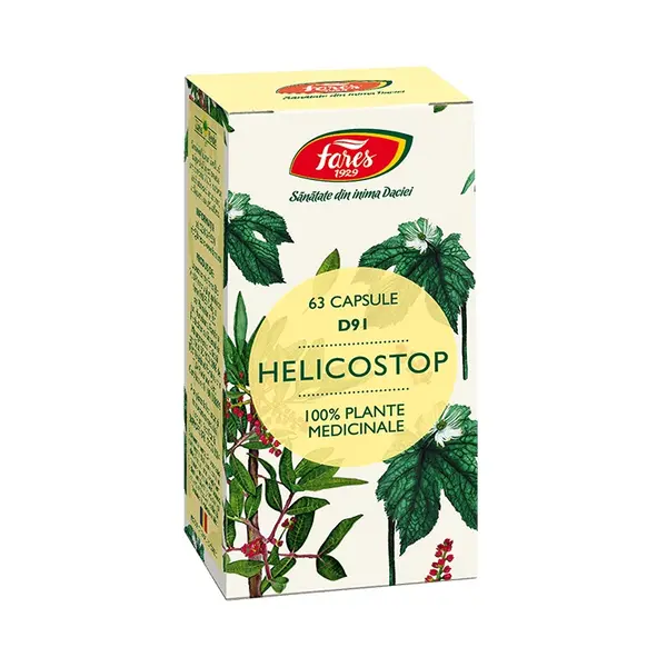 Helicostop, D91, 63 capsule, Fares