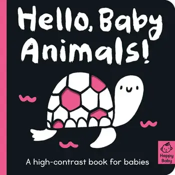 Hello Baby Animals!: A High-Contrast Book for Babies, Board book/Amelia Hepworth