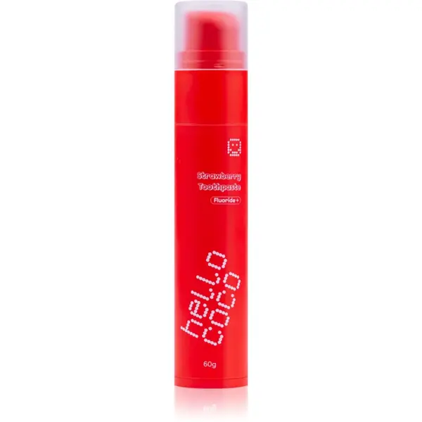 hello coco Toothpaste Strawberry pastă de dinți naturală 60 g