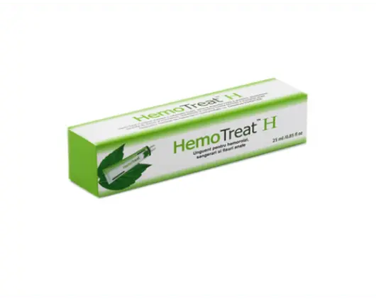 Hemotreat H unguent pentru hemoroizi, sangerari si fisuri anale 25 ml