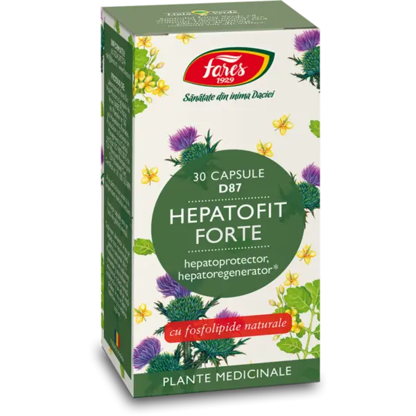 Hepatofit Forte D80, 30 capsule, Fares