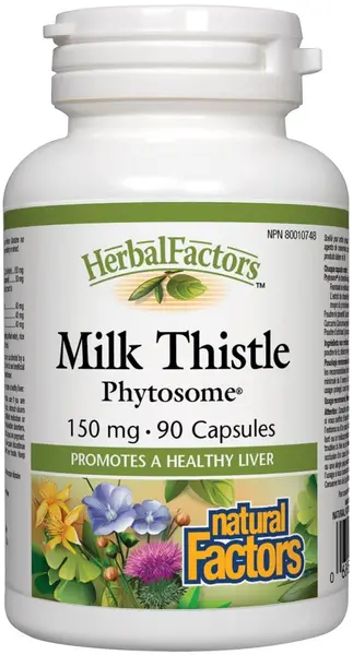 Herbal Factors Milk Thistle Phytosome, 90 capsule, Natural Factors
