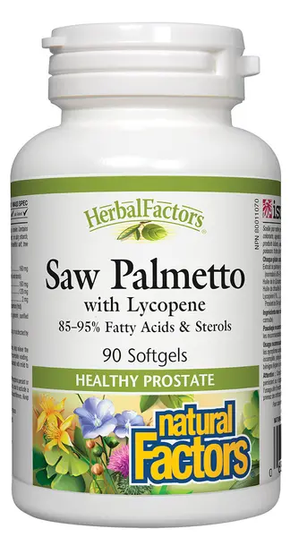 Herbal Factors Saw Palmetto with Lycopene, 90 capsule, Natural Factors