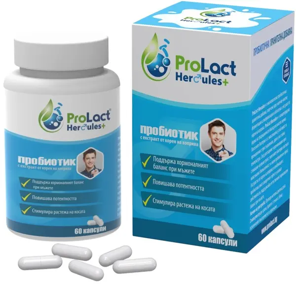 Hercules+ Probiotic pentru bărbați, 60 capsule, ProLact