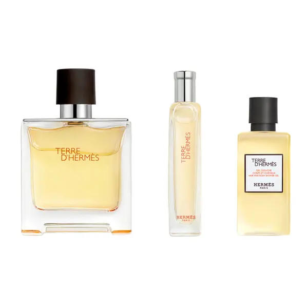Hermes – Terre D’hermes Eau De Parfum 75ml + Eau De Parfum 15ml + Shower Gel 40ml