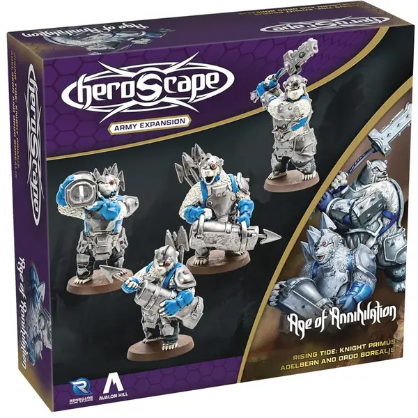 Heroscape - Rising Tide - Knight Primus Adelbern and Ordo Borealis Army Expansion