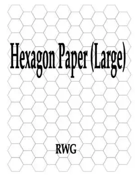 Hexagon Paper (Large): 100 Pages 8.5 X 11, Paperback/Rwg