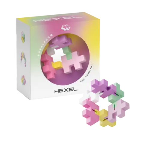 HEXEL Spectrum - Jucarie fidget creativa - Plus Plus, Bubblegum