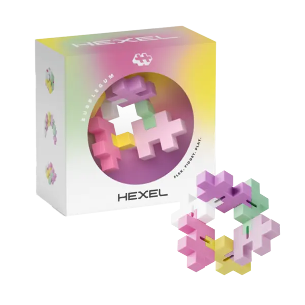 HEXEL Spectrum - Jucarie fidget creativa - Plus Plus, Bubblegum
