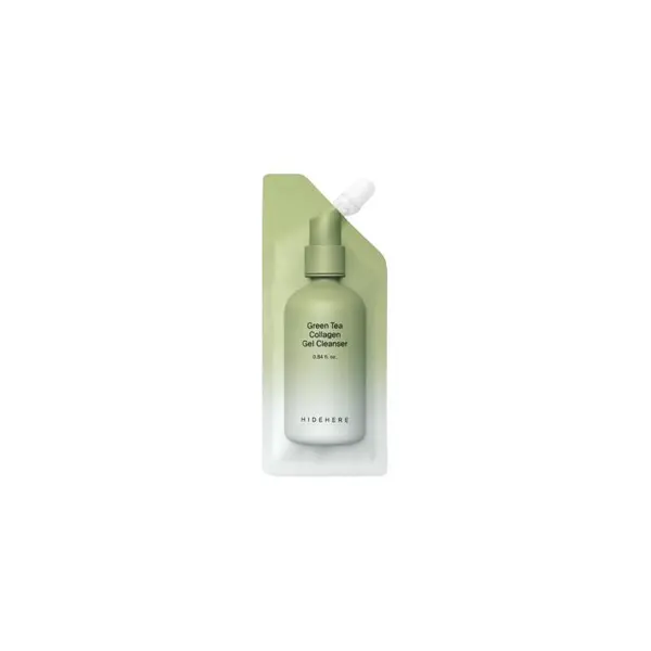 HIDEHERE Green Tea Collagen Gel Cleanser Gel de curățare a feței cu ceai verde și colagen Volum 25 ml