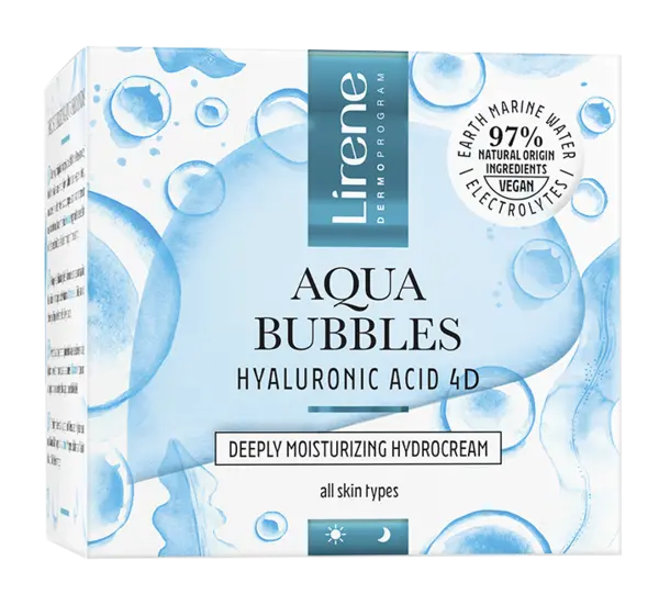 Hidro-crema cu acid hialuronic Aqua Bubbles, 50ml, Lirene