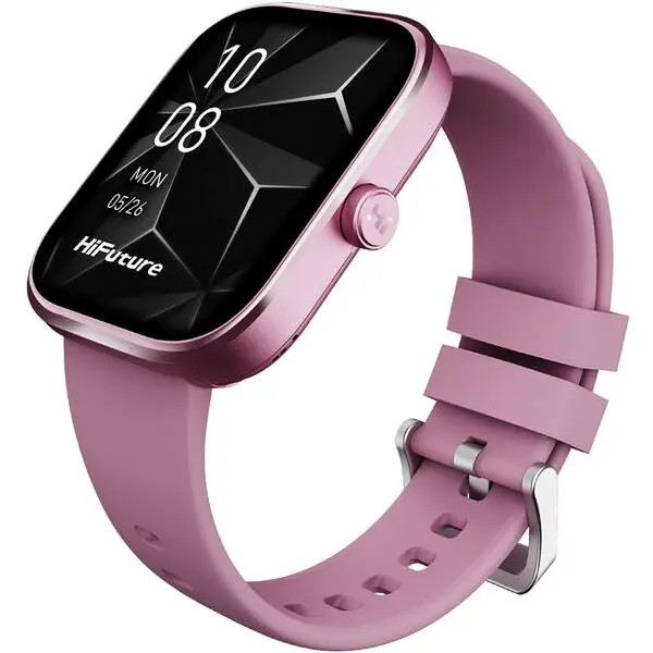 HiFuture Smartwatch HiFuture LUME PRO, carcasa aluminiu, Display Amoled, Apeluri Bluetooth, pana la 7 zile autonomie, 1 ATM (Roz)