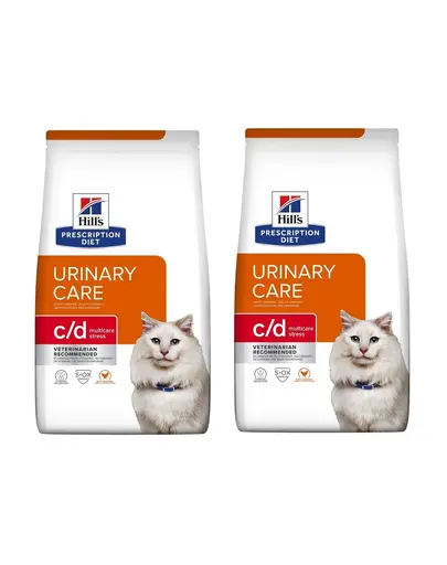 HILL'S Prescription Diet c/d Multicare Stress 6 kg (2x3kg) pentru pisici adulte predispuse la stres
