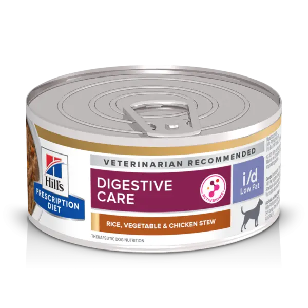 Hill's Prescription Diet Canine I/D Low Fat Chicken & Vegetables Stew, 156 g