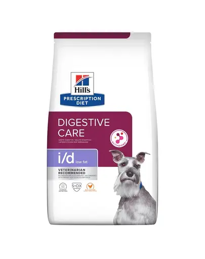 HILL’S Prescription Diet Canine i/d Low Fat Digestive Care cu pui 4 kg