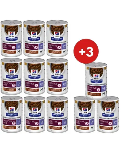 HILL'S Prescription Diet Canine i/d Low Fat Digestive Care Stew 9+3 CADO hrană umedă câini, cu pui și legume, pentru digestie sensibilă