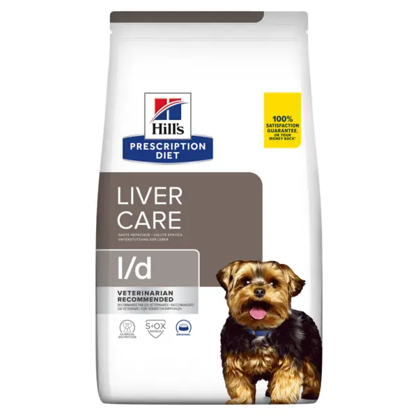 HILL'S Prescription Diet l/d, dietă veterinară câini, hrană uscată, afecțiuni hepatice HILL'S Prescription Diet l/d Liver Care, dietă veterinară câini, hrană uscată, sistem hepatic, 4kg