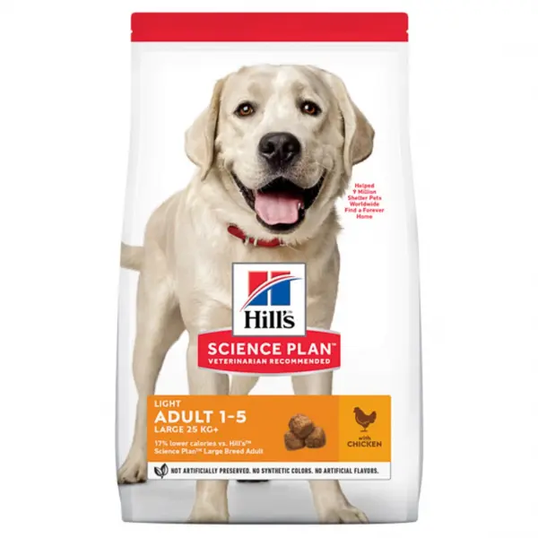Hill s SP Canine Adult Light Large Breed Chicken 18 kg Value Pack