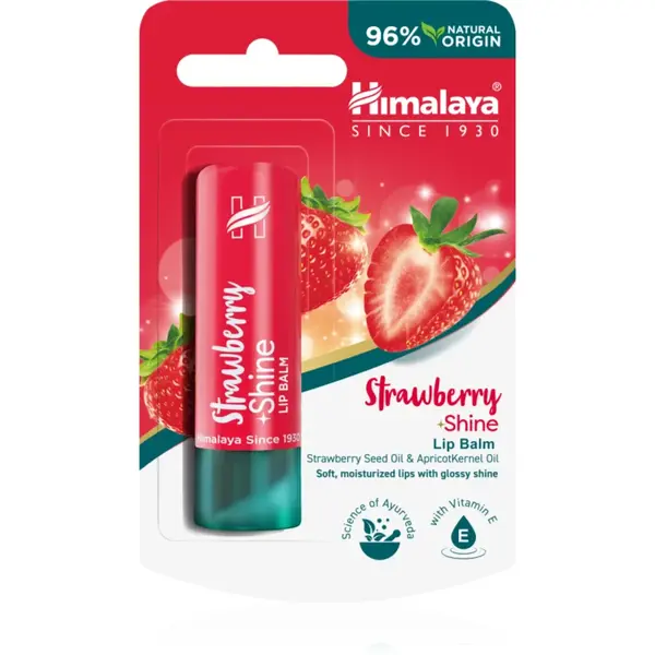 Himalaya Herbals Strawberry Shine balsam de buze cu aroma de capsuni 4.5 g