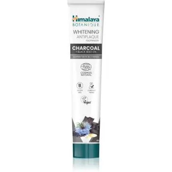 Himalaya Herbals Whitening Antiplaque Charcoal + Black Seed Oil Pasta de dinti albire cu cărbune activ
