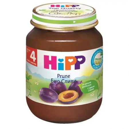 Hipp Piure prune 4+ luni 125 g