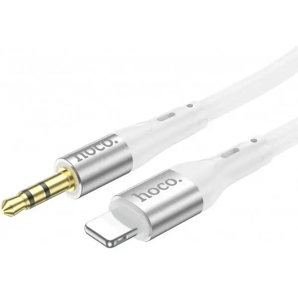 HOCO Cablu Audio Lightning - 3.5mm HOCO UPA22, 1m, Alb