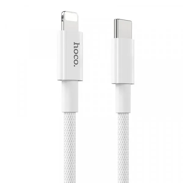 HOCO Cablu Date si Incarcare USB-C - Lightning HOCO X56, 20W, 1m, Alb