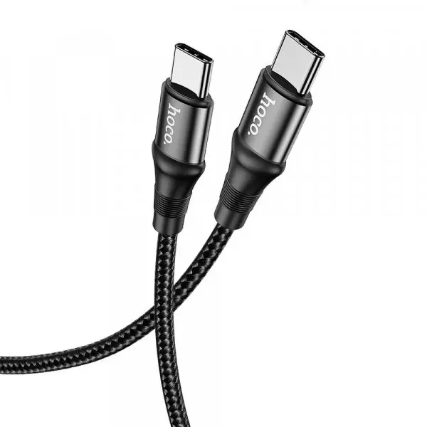 HOCO Cablu Date si Incarcare USB-C - USB-C HOCO X50, 100W, 1m, Negru