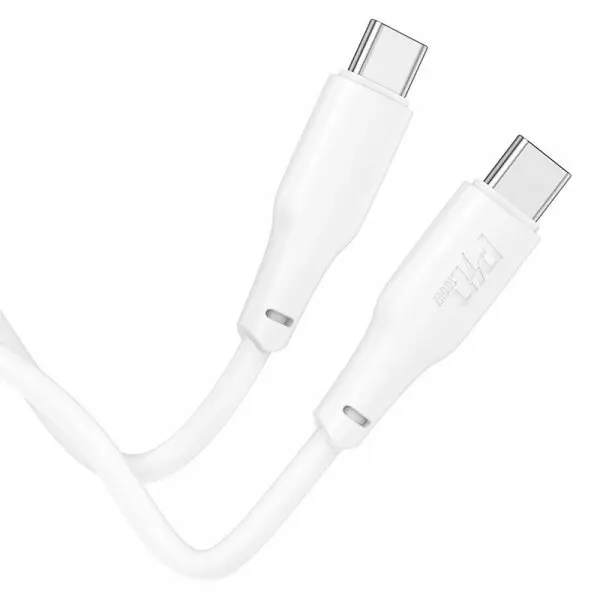 HOCO Cablu Date si Incarcare USB-C - USB-C HOCO X93, 100W, 2m, Alb