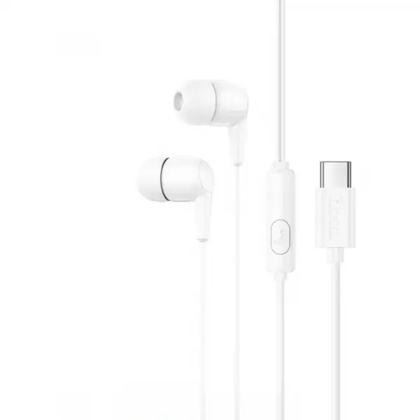 HOCO Casti Handsfree USB-C HOCO M97, Alb
