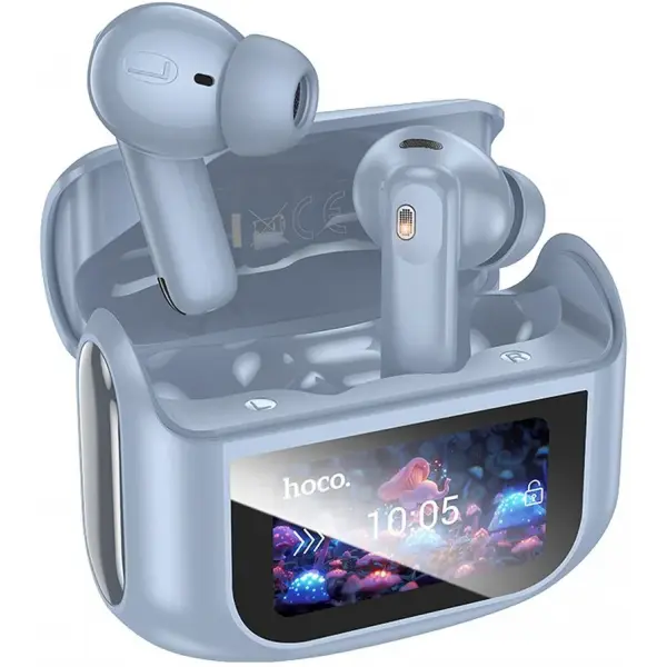 HOCO Casti True Wireless HOCO EQ21, Bluetooth, ANC, Albastru